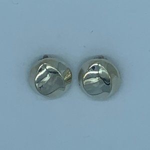 Sterling Silver Clip Oval Earrings (925 MEXICO stamped)